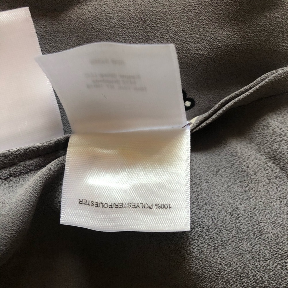Anne Klein Gray Midi Dress with White Floral Print - Picture 14 of 14